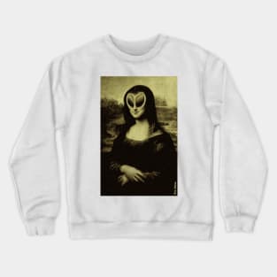 Was she really Human Crewneck Sweatshirt